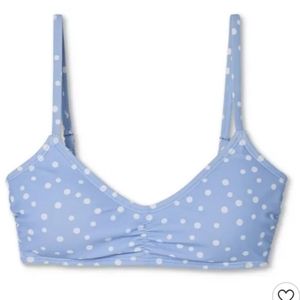Xhilaration Cinch-Front Bralette| Polka Dots Swim